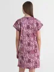 526 Туника (Бордовый/белый/алфавит)
