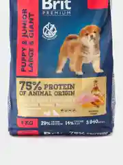 BRIT PREMIUM, Сухой корм с курицей для щенков "Dog Puppy and Junior Large and Giant", 3 кг
