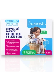Стиральный порошок универсальный концентрированный Swoosh, 1,2 кг