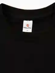 Черный футболка детская Happyfox однотонная, 100% хлопок