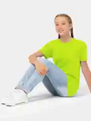 Лайм футболка детская Happyfox однотонная, 100% хлопок