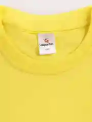 Желтый футболка детская Happyfox однотонная, 100% хлопок