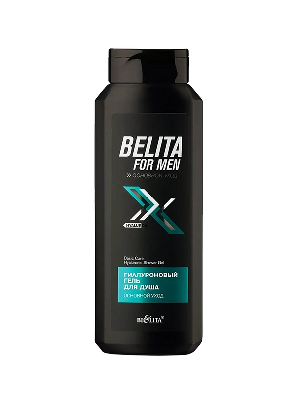 Гиалуроновый гель для душа BELITA FOR MEN "Основной уход", для мужчин, 400 мл