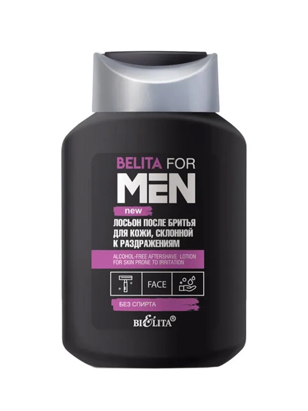 Лосьон после бритья Belita for Men для кожи, склонной к раздражениям, без спирта, 250 мл