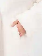 Белый пальто женское "Тедди"
