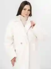 Белый пальто женское "Тедди"