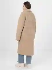 Бежевый пальто женское, шуба Тедди