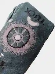 Тёмно-бирюзовый колготки детские с принтом, для мальчиков и девочек