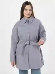 Серый куртка женская, утепленная демисезон