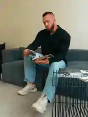 Черный мужской лонгслив поло, классическое поло длинный рукав
