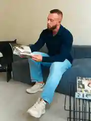 Темно-синий мужской лонгслив поло, классическое поло длинный рукав