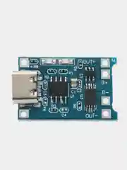 Зарядная плата TP4056 для Li-ion аккумуляторов с защитой, MICRO/MINI USB,TYPE-C