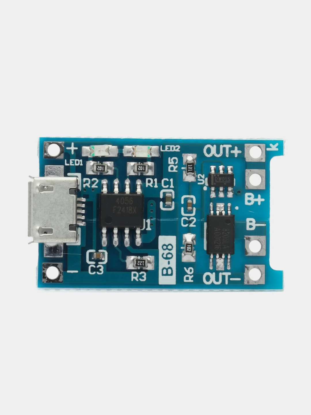 Зарядная плата TP4056 для Li-ion аккумуляторов с защитой, MICRO/MINI USB,TYPE-C