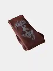 Коричневый колготки детские с принтом, для мальчиков и девочек