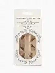 Бронзовый накладные ногти педикюр