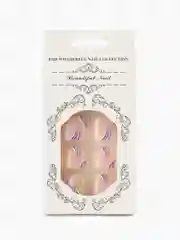 Аметистовый накладные ногти педикюр