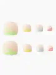 Бирюзовый накладные ногти педикюр