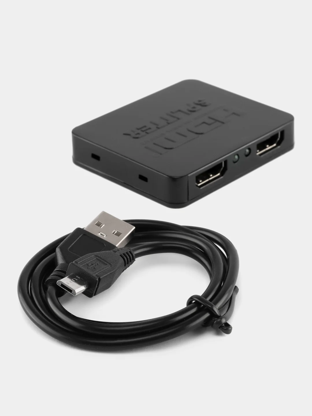 Переходник 4K HDMI Splitter 1x2 разветвитель, черный