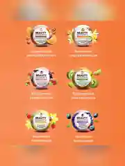 Тропическая тонизирующая бомбочка для ванны Beauty Desserts, 110 г