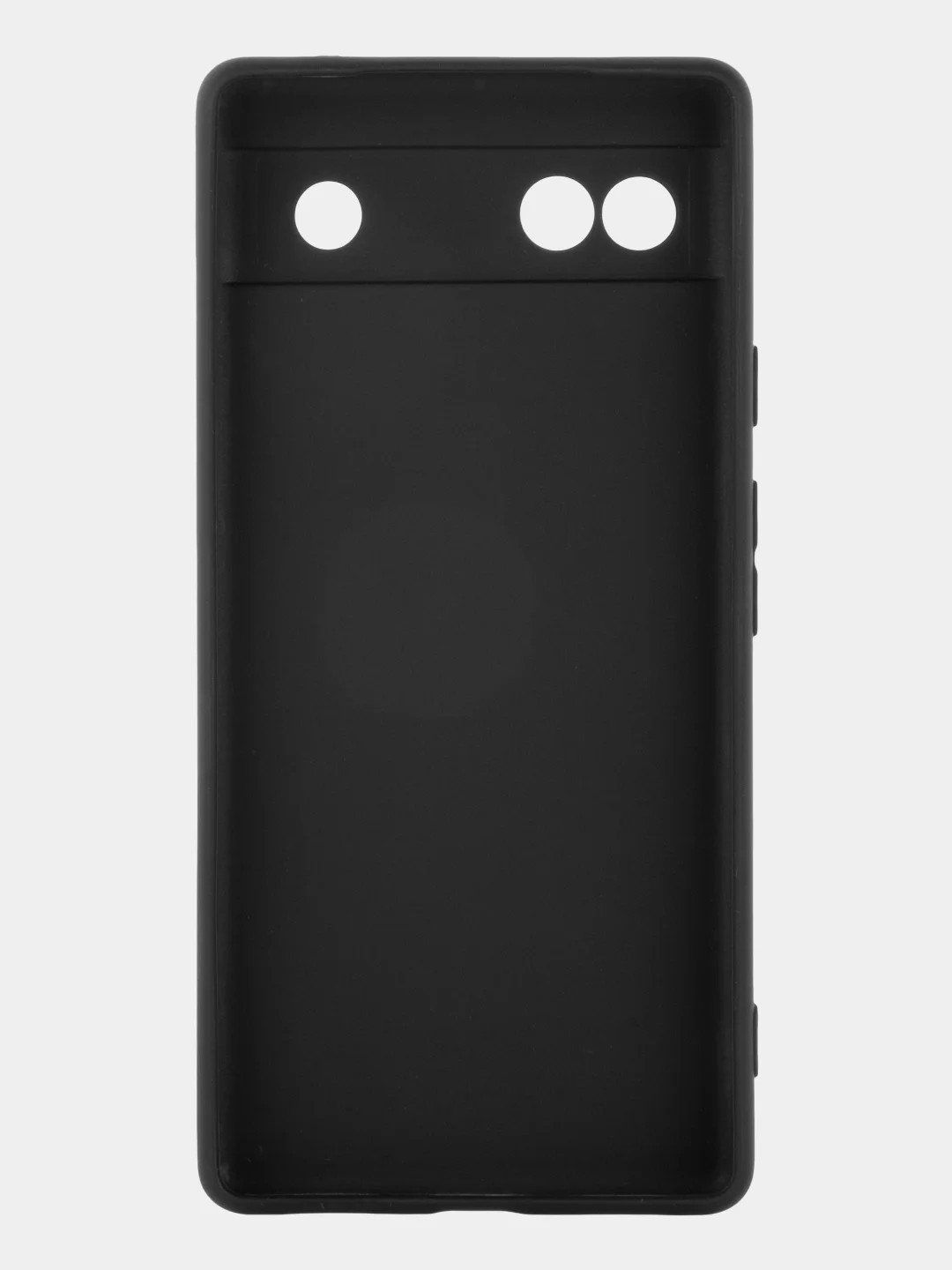 Черный чехол для Google Pixel 6A силиконовый BROSCORP матовый тонкий с бортиком- защитой камер