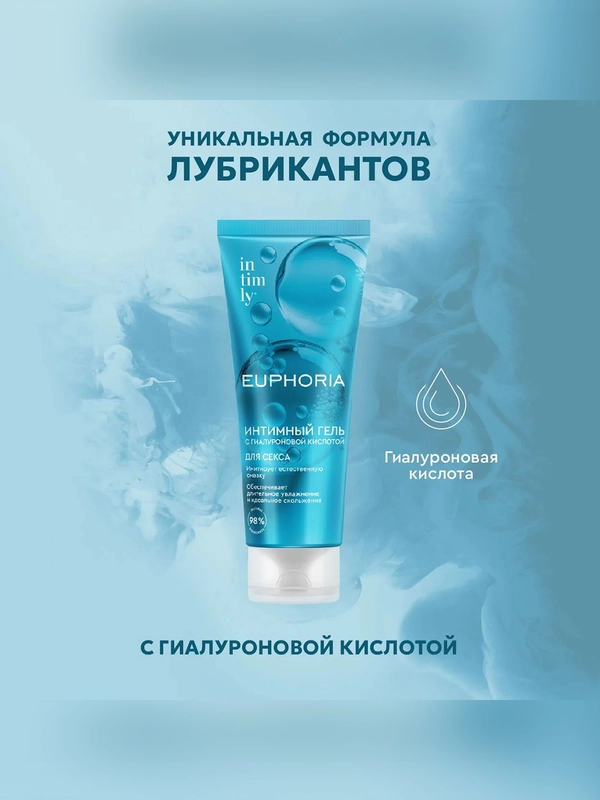Интимный гель с гиалуроновой кислотой INTIMLY Euphoria, 75 мл