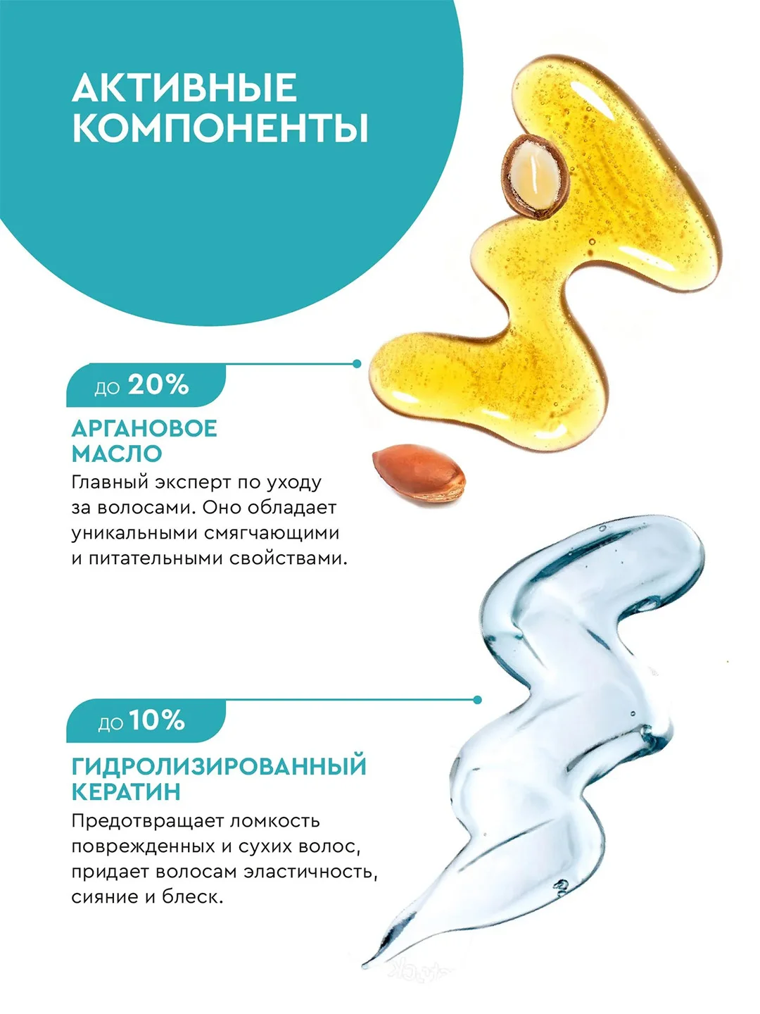 Маска для волос на аргановом масле Professional Organic Oil "Объем и густота", 270 мл