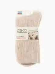 Бежевый носки теплые женские кашемировые (OSKO)