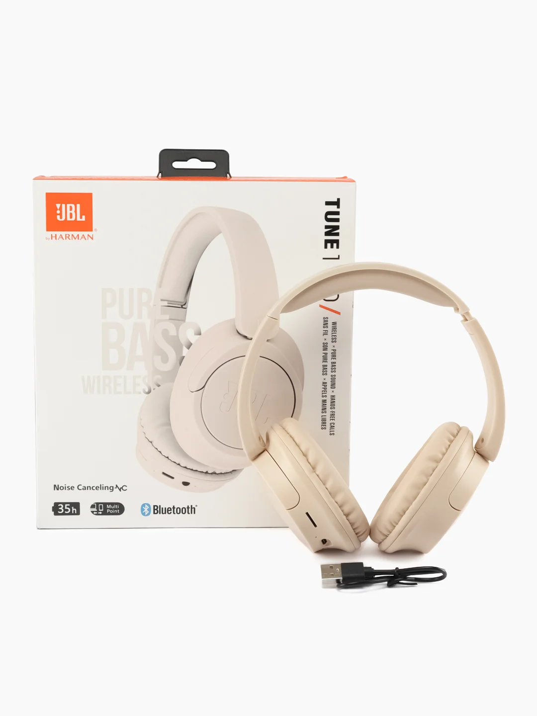 Бежевый беспроводные наушники JBL Tune 1100