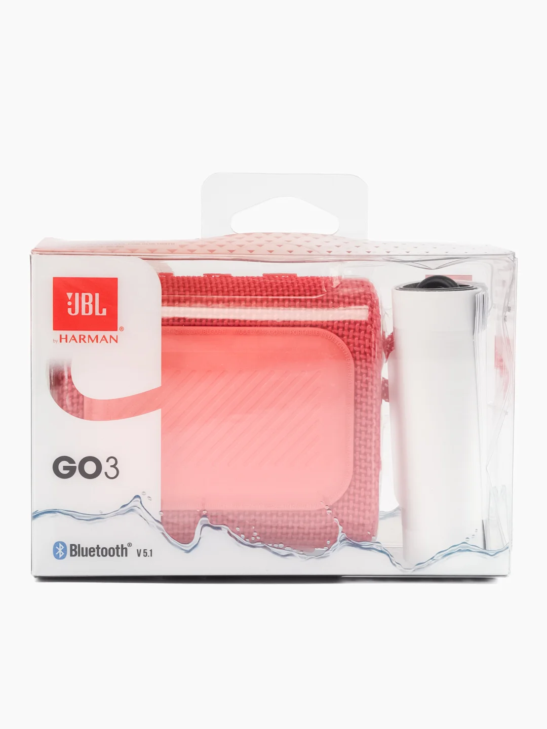 Красный портативная колонка, Bluetooth, JBL GO3