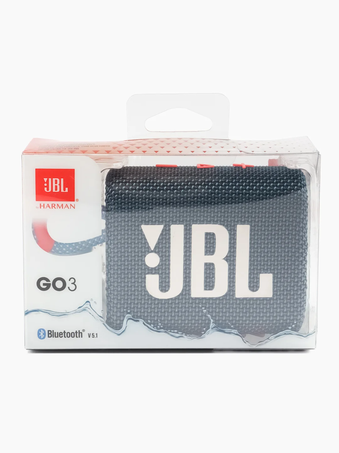 Синий портативная колонка, Bluetooth, JBL GO3