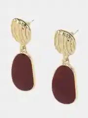 Бордовый серьги женские, разные виды
