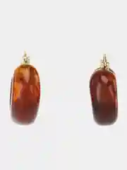 Тёмно-коричневый серьги женские, разные