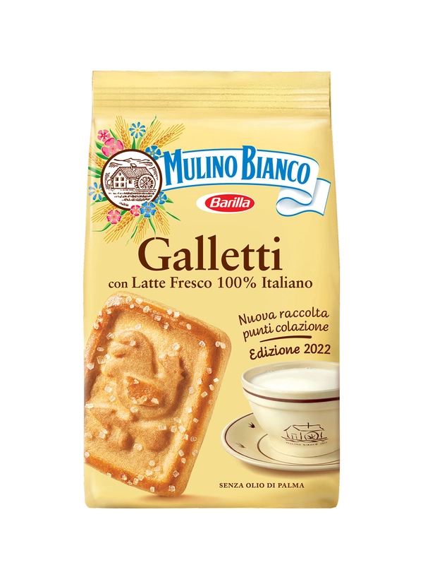 Печенье Mulino Bianco Galletti, с сахарными кристаллами, 350 г