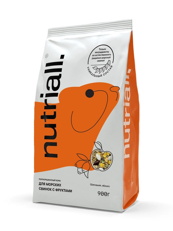 Полнорационный корм Nutriall для морских свинок с фруктами