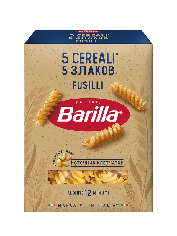 Макаронные изделия Barilla Fusilli "5 Злаков", 450 г