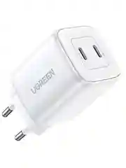 Сетевое зарядное устройство Ugreen CD294 (15327) Nexode Mini 45W USB-C+USB-C PD White