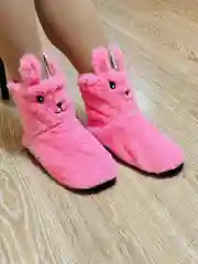 Розовый сапожки-тапочки домашние, женские, угги домашние, для девочек