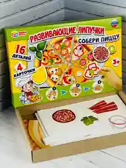 Развивающая игра с липучками для малышей Собери пиццу повар юный кулинар учимся готовить