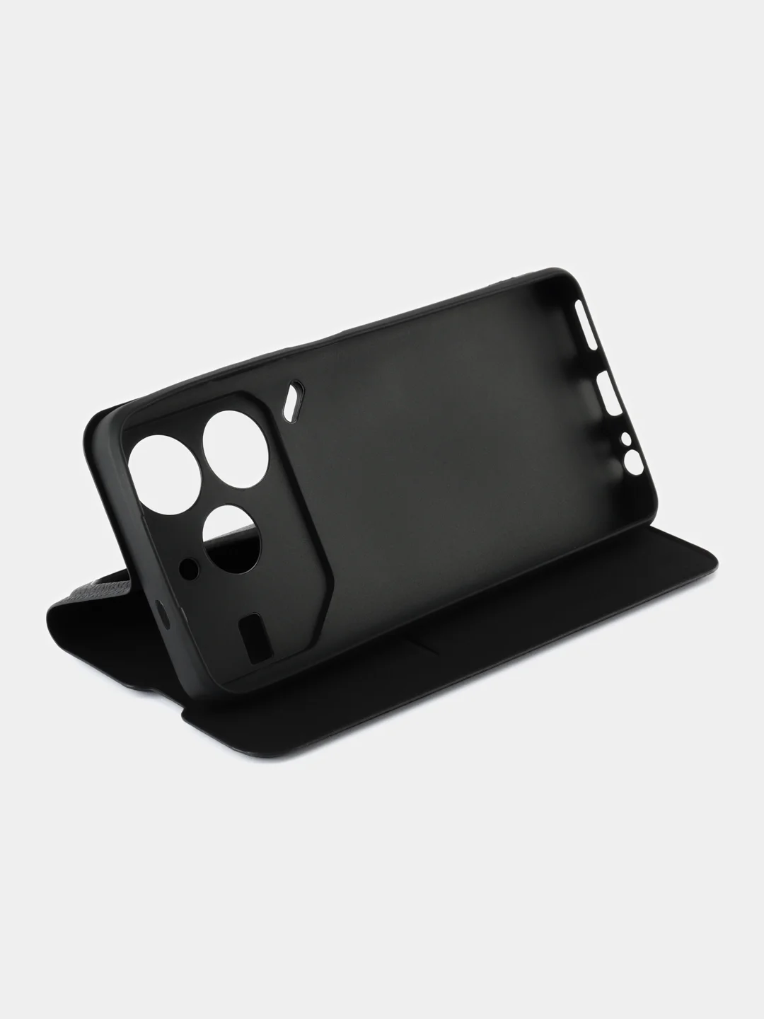 Черный чехол книжка на Tecno Pova 6 Neo / Техно Пова 6 Нео