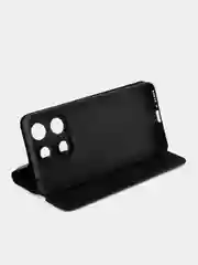 Угольный чехол-книжка Xiaomi Redmi Note 13 4g / Сяоми Редми Нот 13 4Г