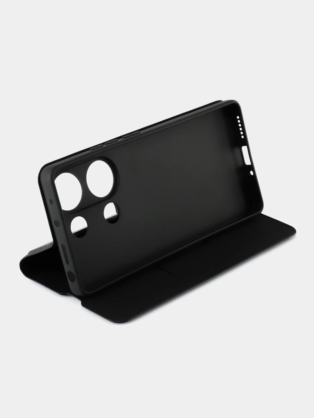 Угольный чехол книжка Xiaomi Redmi Note 13 Pro 4g / Сяоми Редми Нот 13 Про
