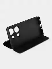 Угольный чехол книжка Xiaomi Redmi Note 13 Pro 4g / Сяоми Редми Нот 13 Про