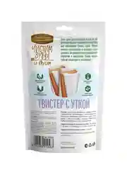 Твистер с уткой Деревенские лакомства Чистим зубы, для собак, 80 г
