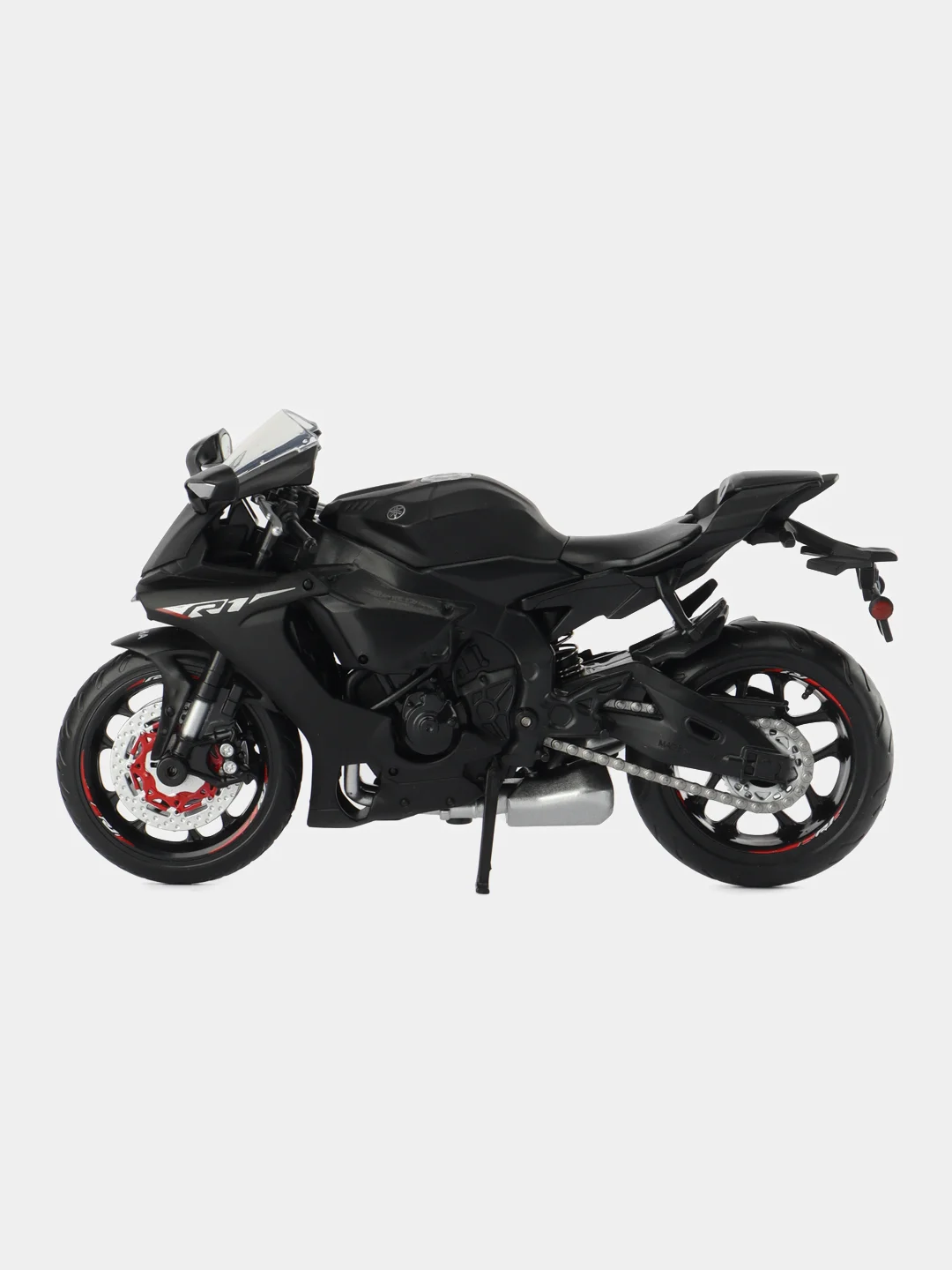 Мотоцикл металл. 1:12 Yamaha YZF-R1, черный, свободный ход колес, 20 см JB1251603