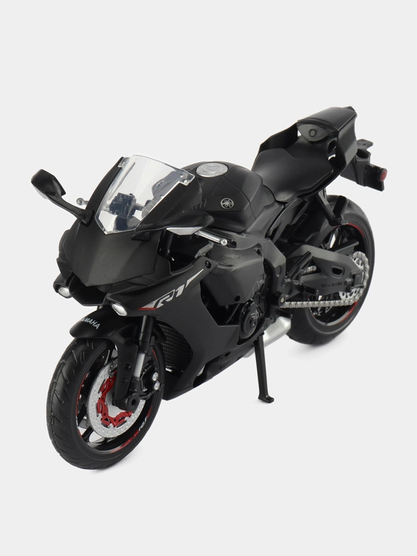 Мотоцикл металл. 1:12 Yamaha YZF-R1, черный, свободный ход колес, 20 см JB1251603