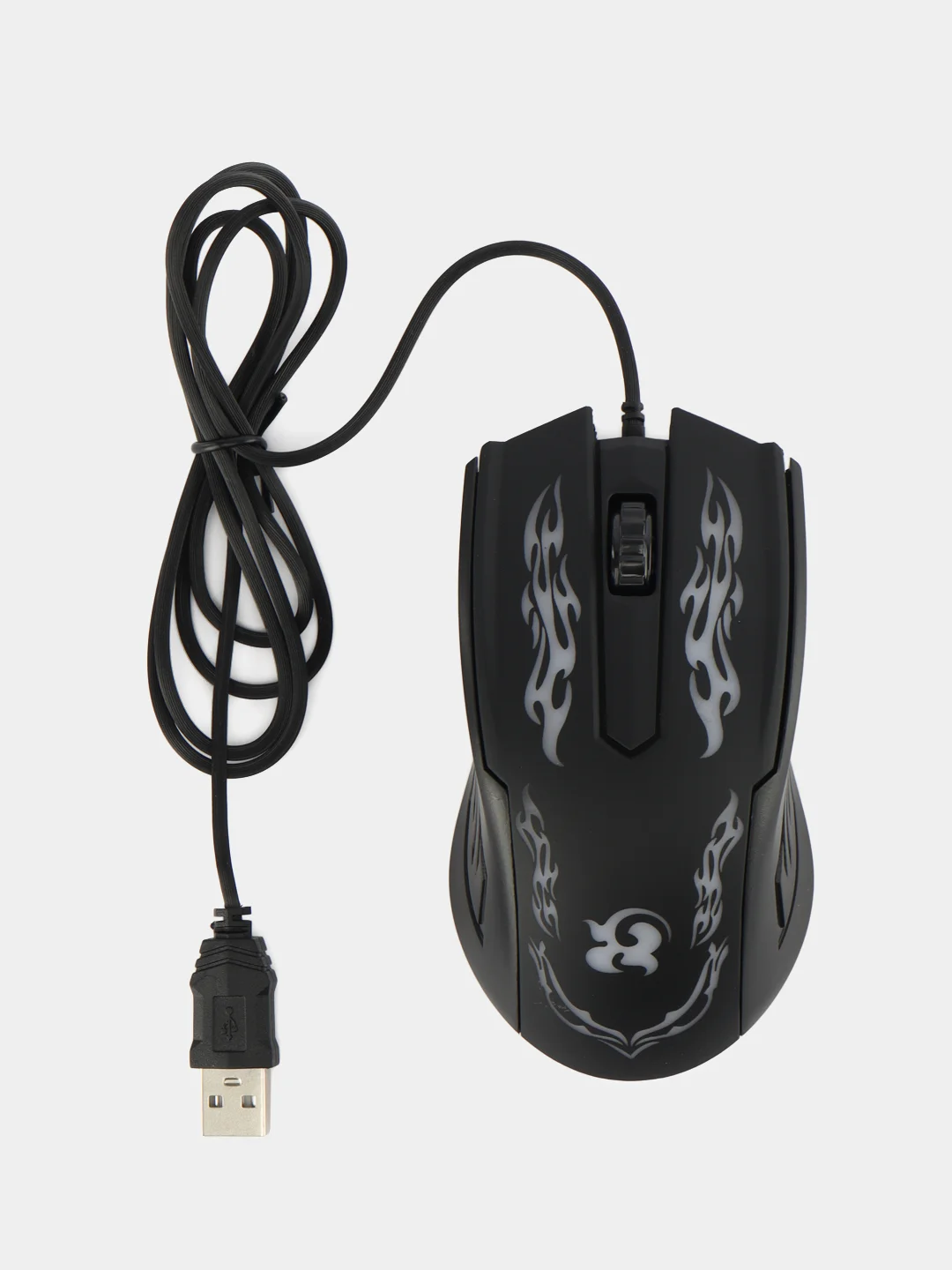 Бесшумная проводная игровая компьютерная мышь optical mouse R3 с RGB подсветкой
