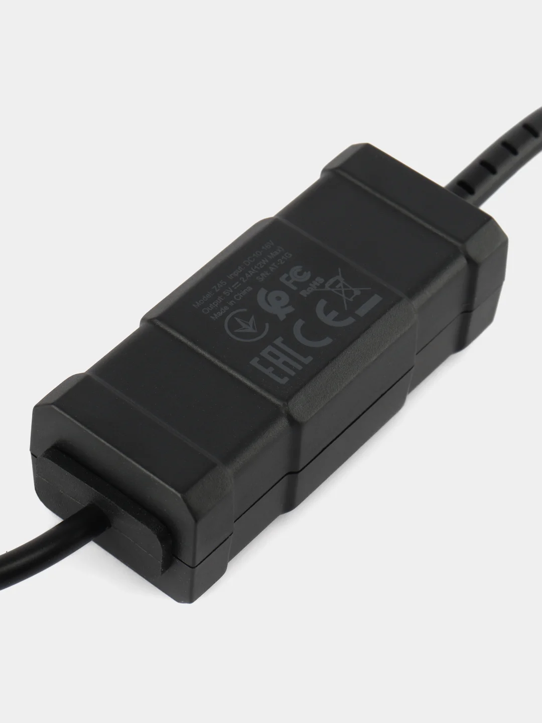Автомобильное зарядное устройство 1USB 2.4A для мотоцикла Hoco Z45 Black