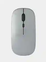Тёмно-серый мышь беспроводная с Bluetooth и USB-адаптер, бесшумная с USB зарядкой, 2.4GHz для ноутбука