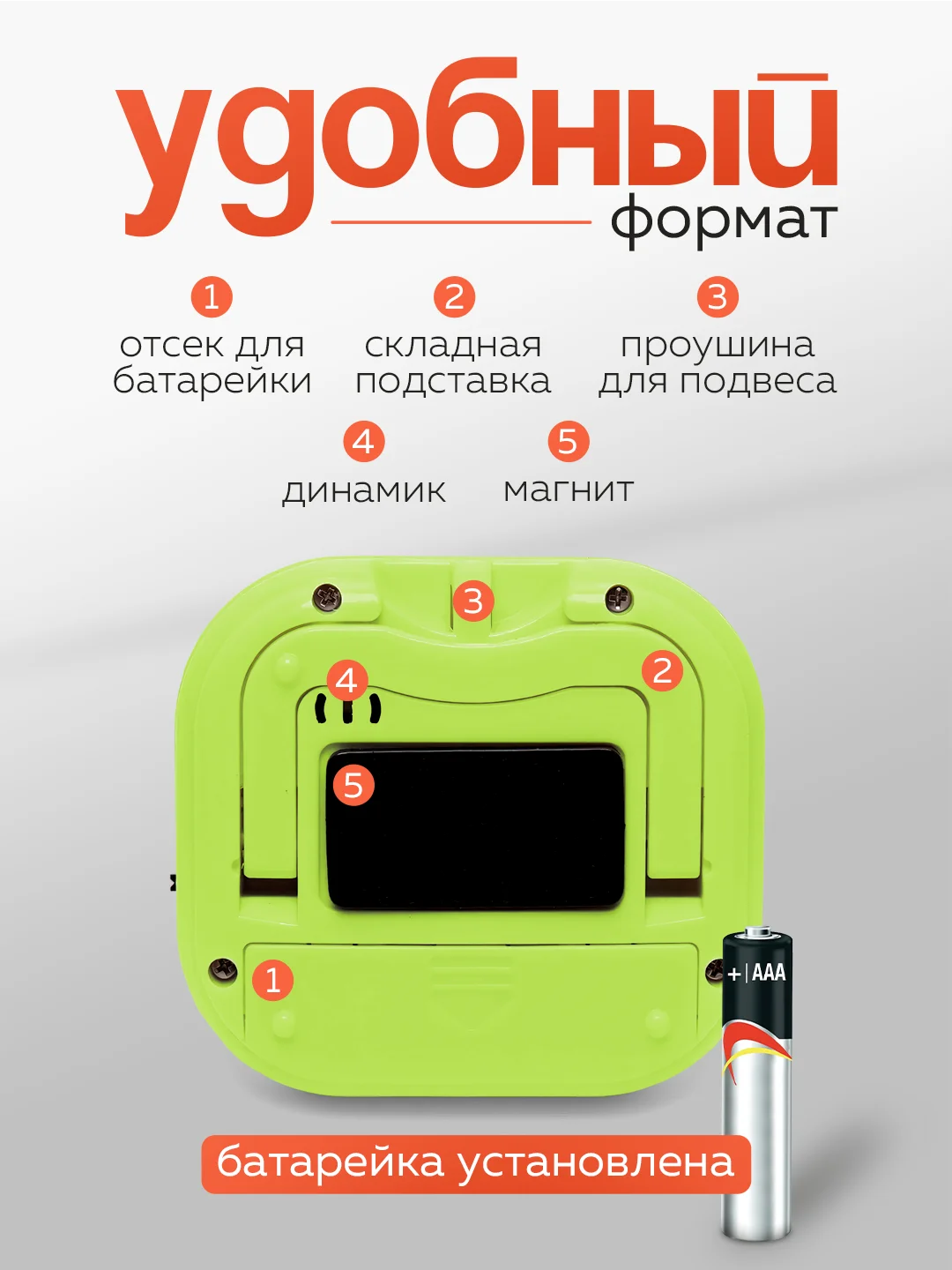 Лайм таймер-секундомер электронный, с магнитом и подставкой, для кухни, для тренировок