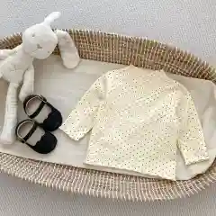 Молочный водолазка, кофта с длинными рукавами, лонгслив, хлопок для новорожденных